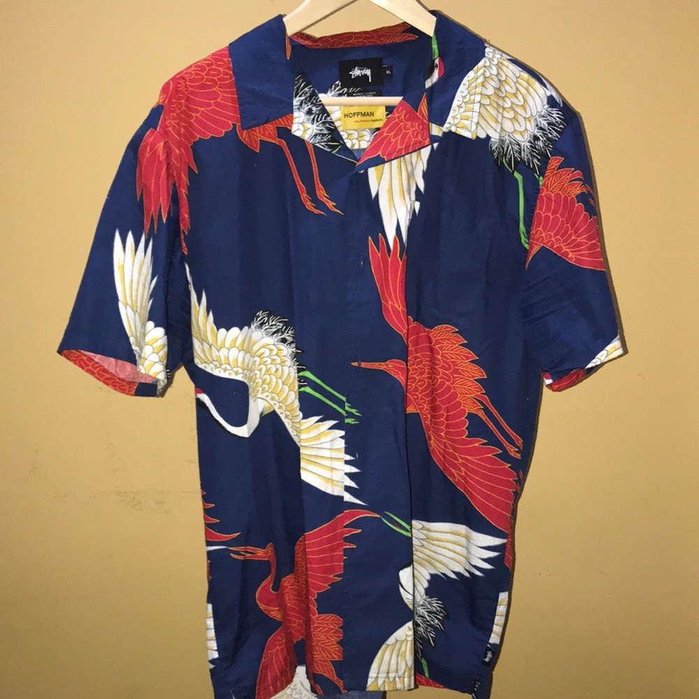 Stussy x Hoffman Fabrics Crane Button Up Shirt